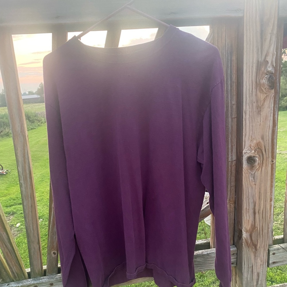 Women’s purple long sleeve shirt